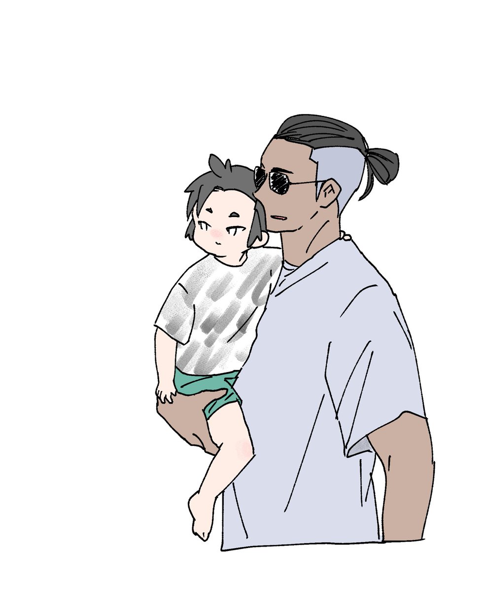 くん ちっちゃい さんを海外セレブみたいに抱いて運んで欲しい パンのイラスト