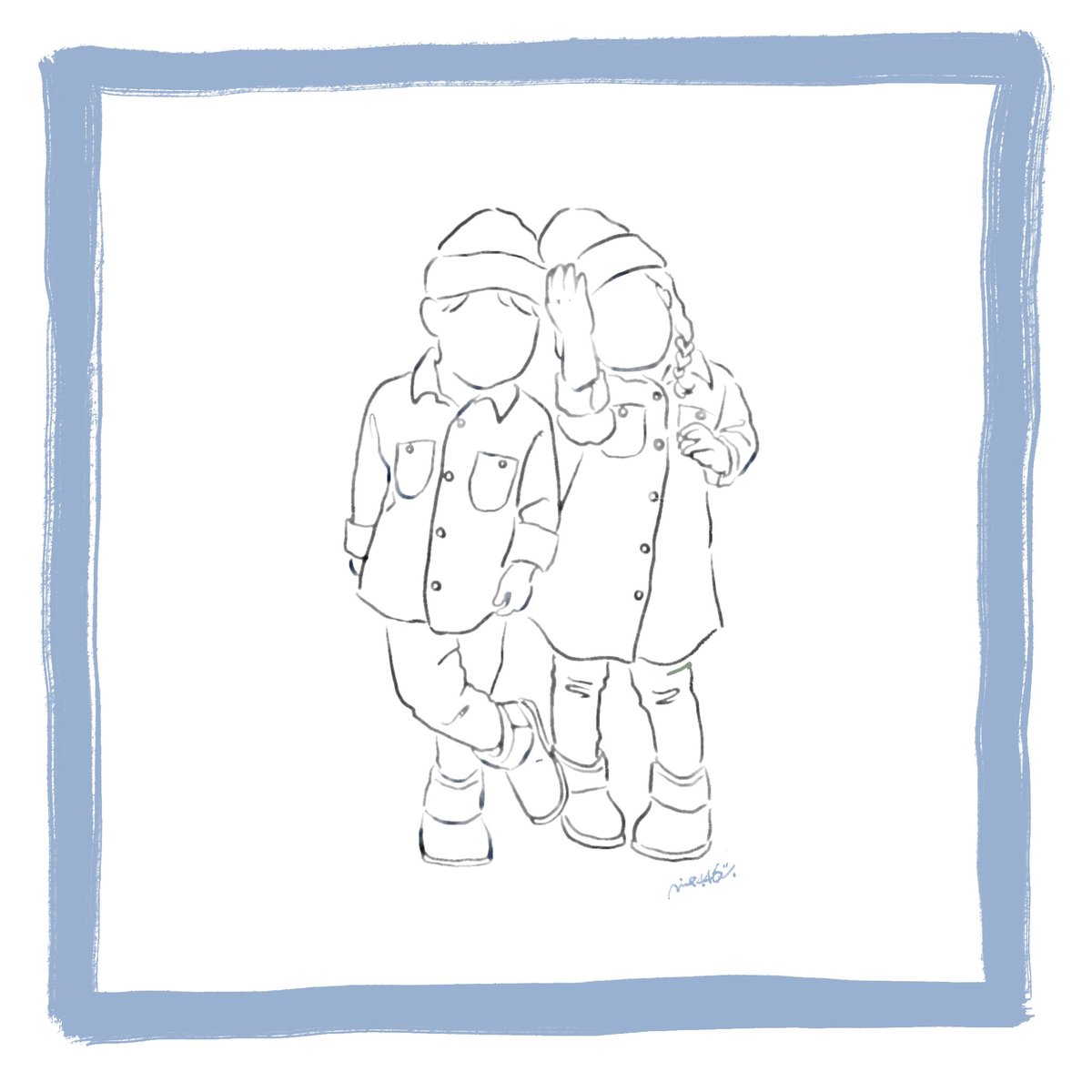 ほんじつの(どこかのだれかの)おめしもの
#みえイラスト
#AdobeFresco 