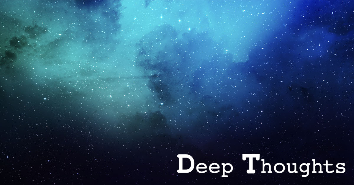 Here's a welcome distraction from world events: be transported through space as Mason Sinclair launches this month's Deep Thoughts newsletter. 

bit.ly/34xgDeA