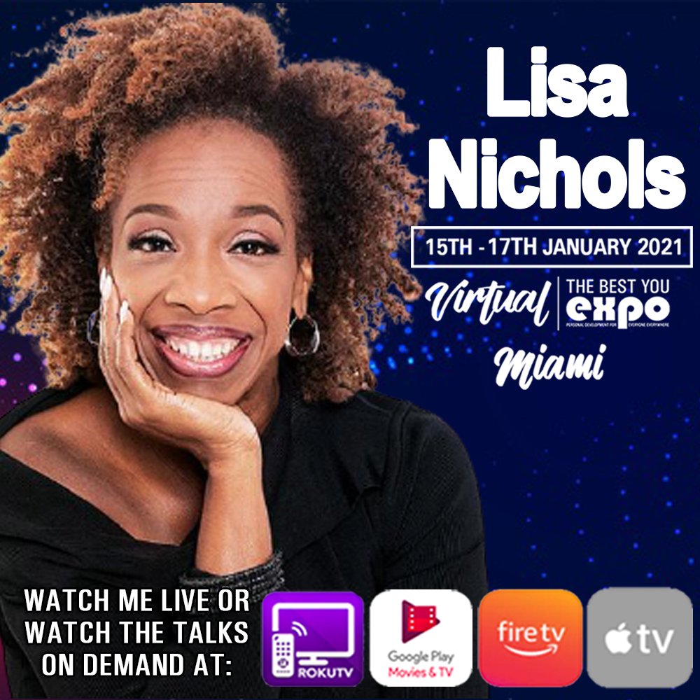 Lisa Nichols will be speaking at #TheBestYouEXPO  in Miami 2021!
Check her out here: 
thebestyouexpo.com/mia/speaker/li…
#learn #thebestyou #expo #miami #coach #mentor #virtualevent