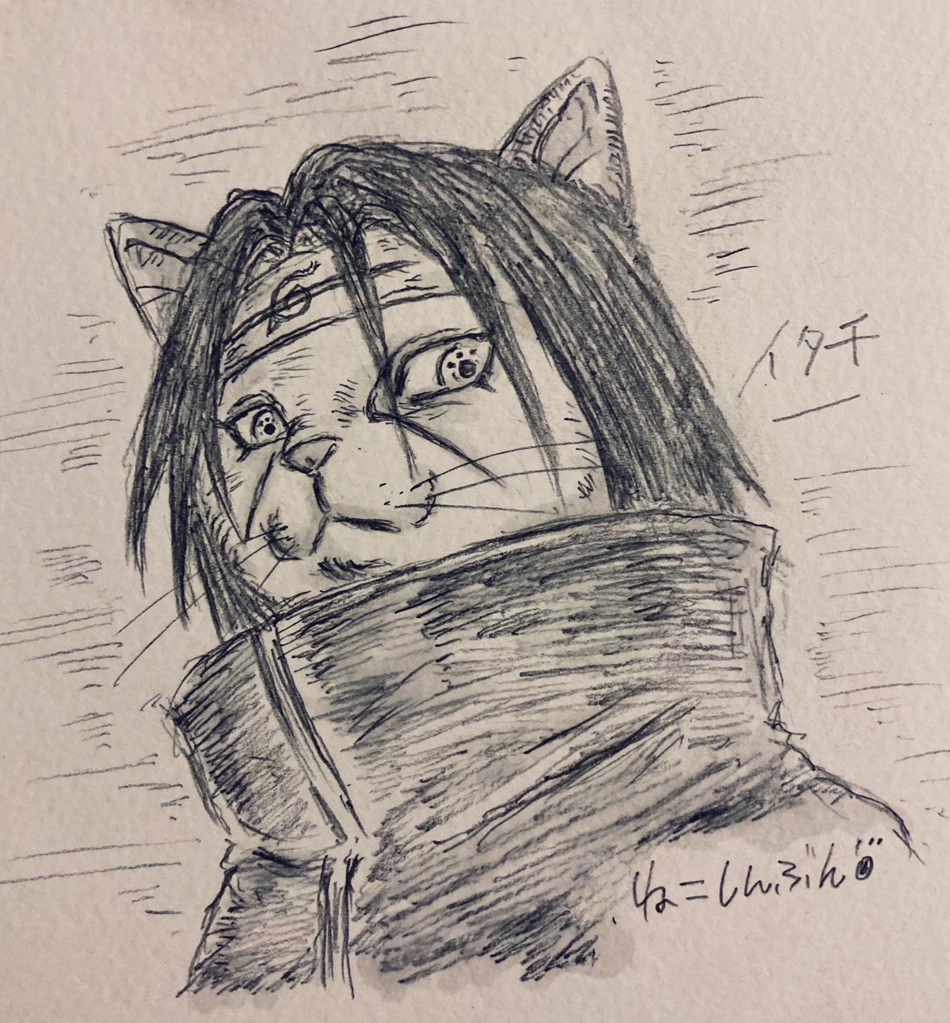ねこしんぶん 猫界のうちはイタチ オレの本当の力を見せてやろう 万華鏡ニャ輪眼 イラスト アナログ絵 猫イラスト Narutoイラスト うちはイタチ みんなで楽しむtwitter展覧会 落書き T Co F3bdpdrpy4 Twitter