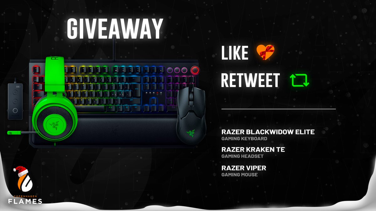 The Flames Santa wants to give a lucky someone a Razer set for Christmas!

✅ Like and retweet this tweet
✅ Comment with your biggest wish this year

We'll draw a winner on Monday December 28. 
Happy holidays and good luck! 🎅

#TeamRazer