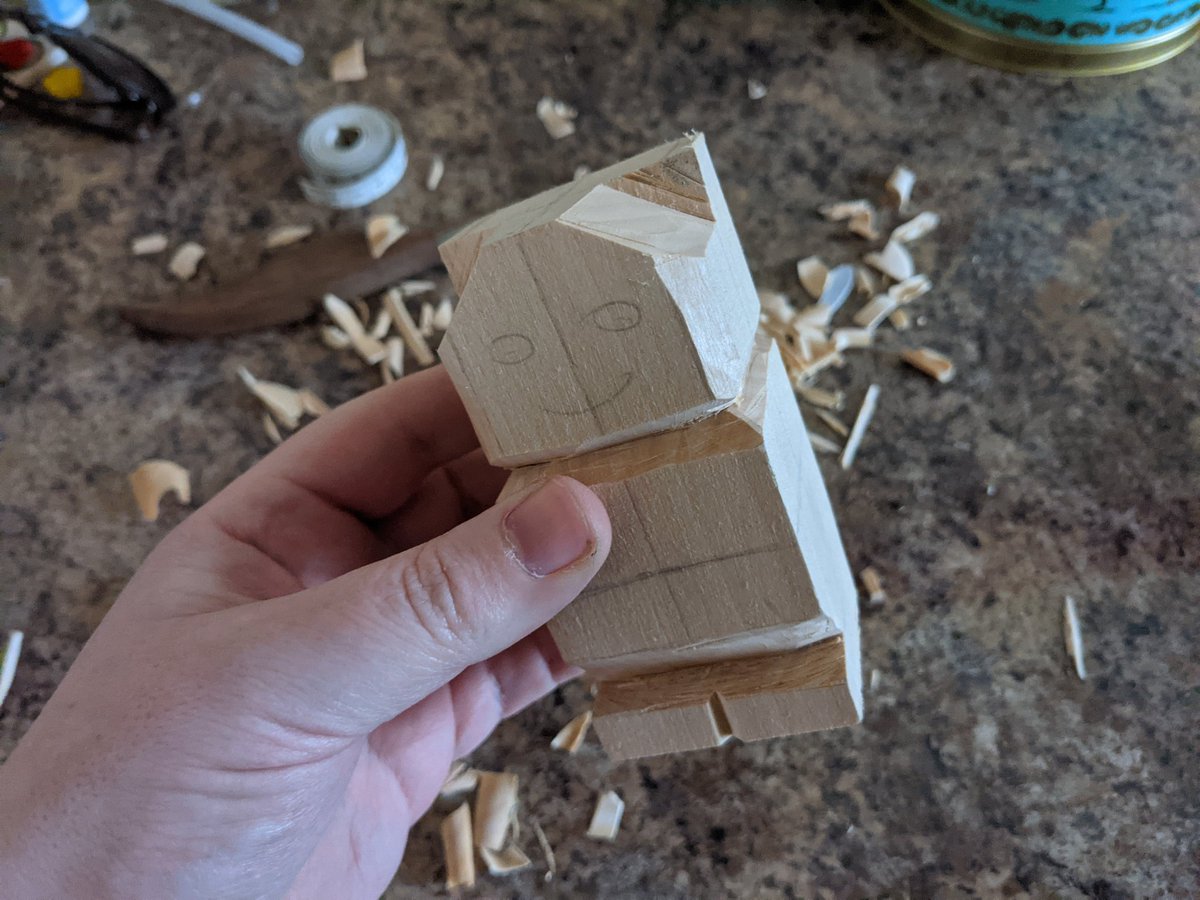 A few big cuts and trying to follow a video online. The biggest issue was the size of the block way about an inch too large in all directions.