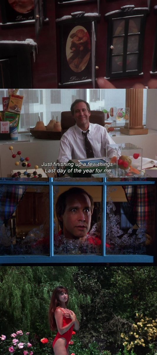 OldSchool80s's tweet image. RT @DatesInMovies: Dec 21st 1989 - Clark's last day at work before his #ChristmasVacation