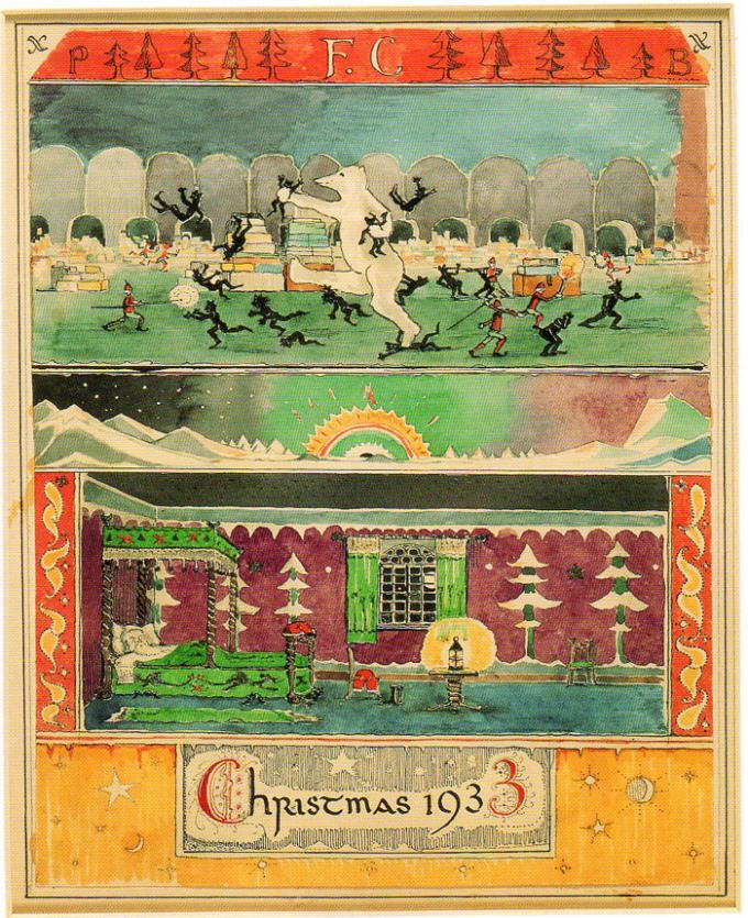 Many letters referred to real situations. The Polar Bear teaching the kids how to hold a kitten. The 1939 letter referred to World War II with this: "I am very busy and things are very difficult this year owing to this horrible war. Many of my messengers have never come back."