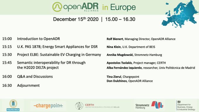 OpenADR Alliance (@openadralliance) on Twitter photo The <a href="/OpenADRAlliance/">OpenADR Alliance</a> and our European partners hosted a webinar and workshop about OpenADR protocols in the rapidly evolving demand response and clean #energy landscape. If you missed it you can download the recording here: openadr.org/webinar-series The <a href="/OpenADRAlliance/">OpenADR Alliance</a> and our European partners hosted a webinar and workshop about OpenADR protocols in the rapidly evolving demand response and clean #energy landscape. If you missed it you can download the recording here: openadr.org/webinar-series