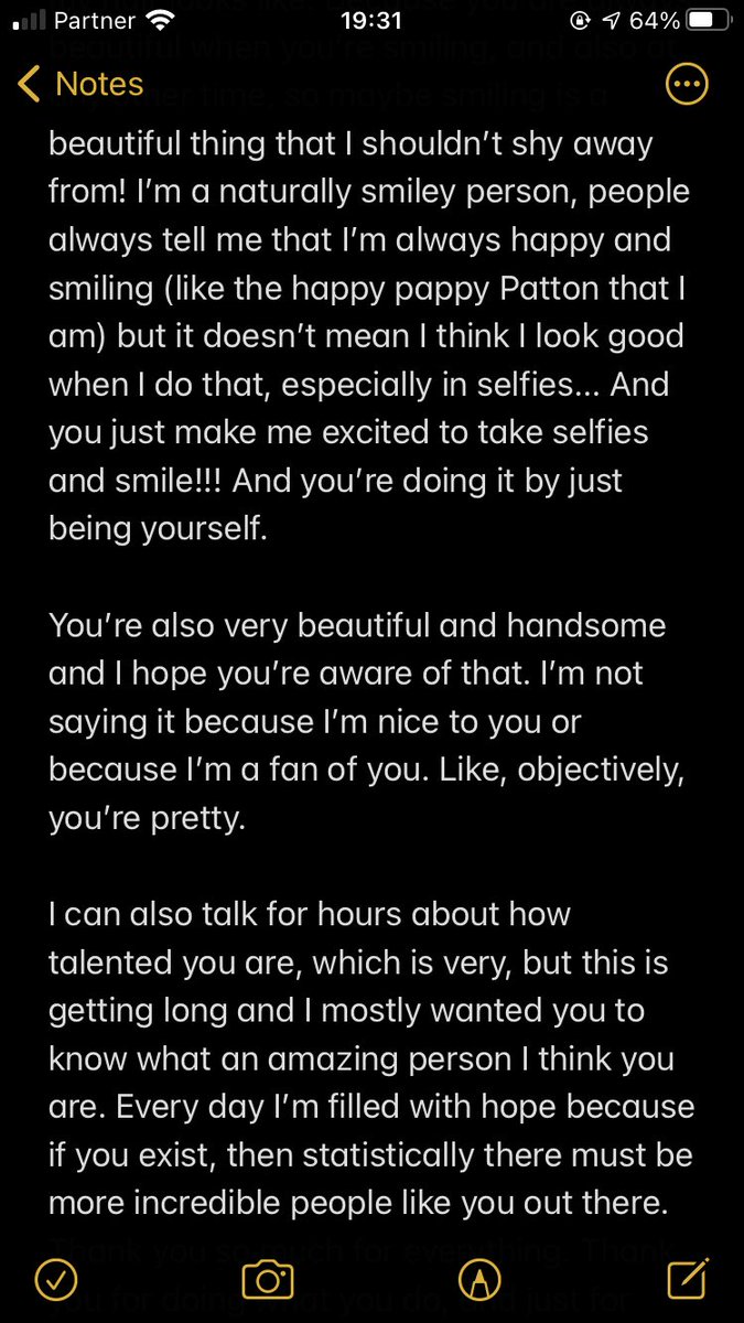 TimeGirlAyelet's tweet photo. So sorry for the longest letter ever 😅 I really hope you get to read this because you looked like you didn’t believe me when I said you’re smart, even though you are. So there. #JewishFanders #JewishFanderBlackout @ThomasSanders 2/2 https://t.co/ypUQIR88Ib