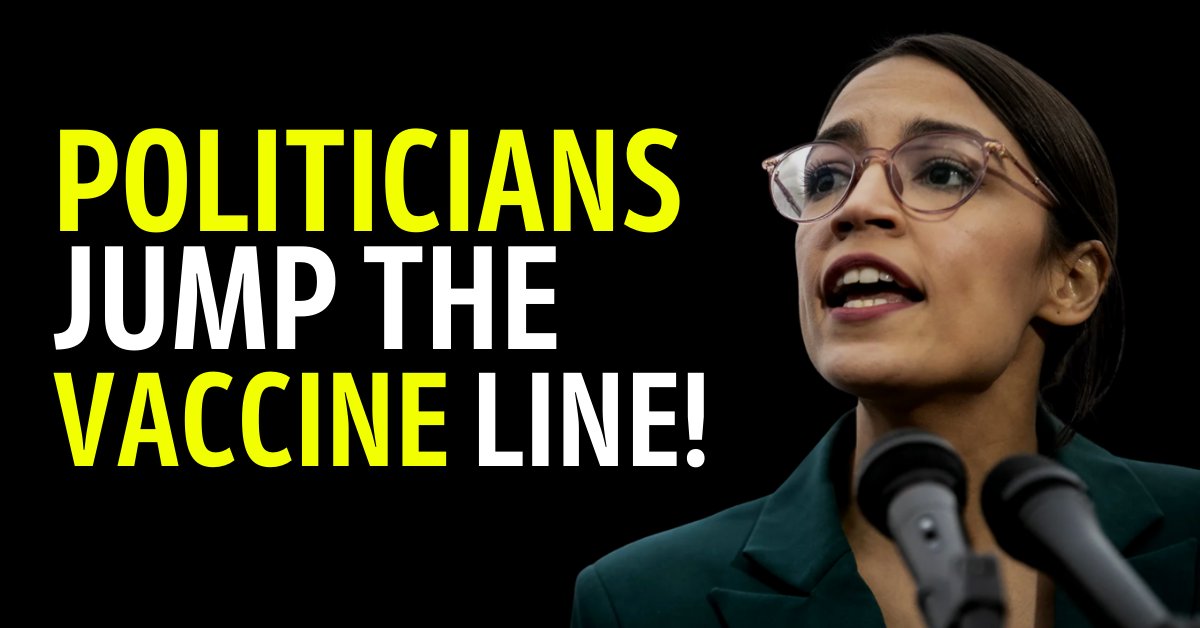 AP_Unreported's tweet photo. The #DailyVirus podcast is here & we are talking about Congress' shameful #StimulusCheck and politicians skipping the COVID vaccine line!
AOC is a young, healthy, NONESSENTIAL government worker. Why is she getting the vaccine before doctors?
We discuss: https://t.co/YTIL91OEYt https://t.co/ZEYNFwnKO5