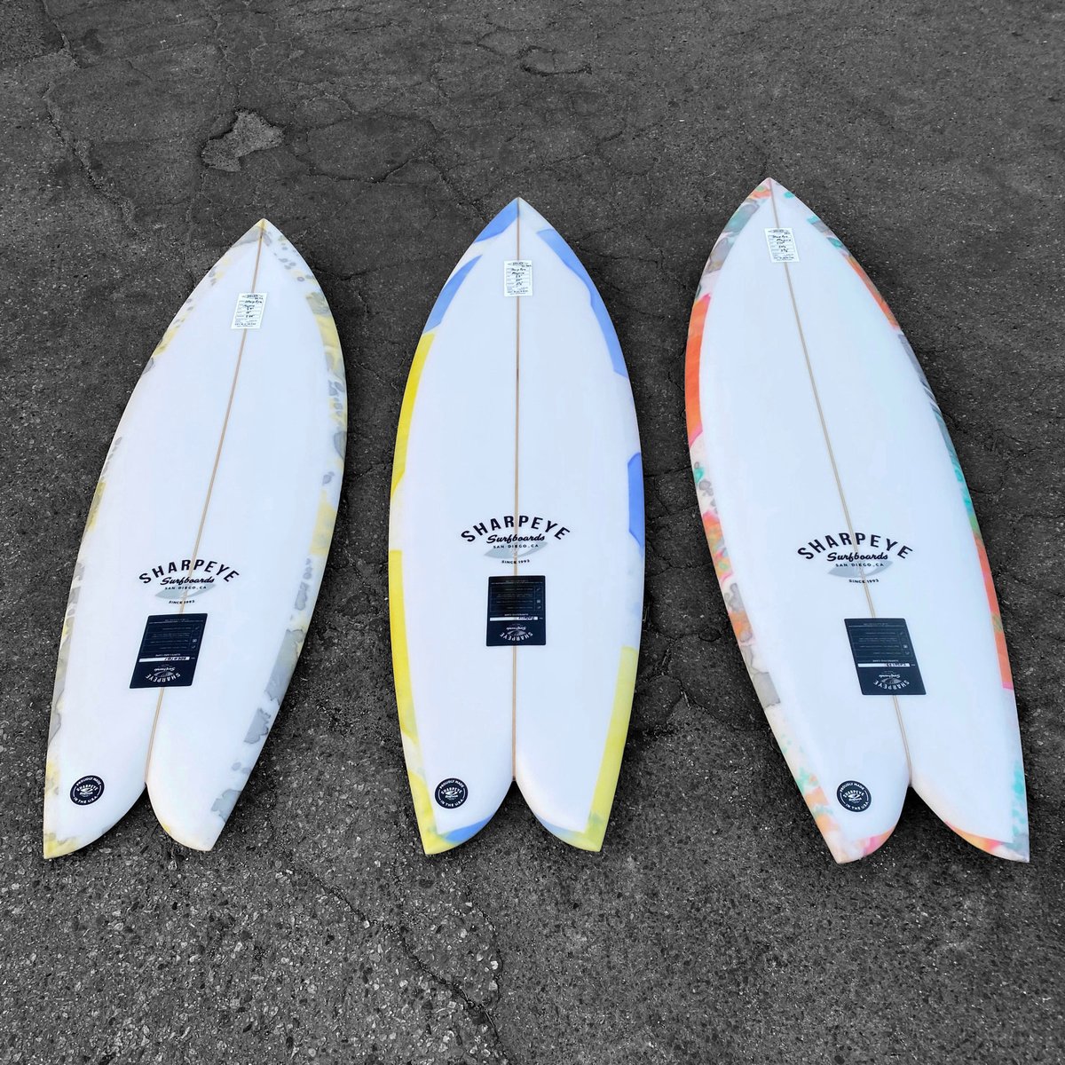 JacksSurfboards's tweet photo. A new colorful batch of Maguro’s from @sharpeyesurfboards just landed in-stores! Stop by our boardroom and check them out.
#jackssurfboards #jackssurfshop #huntingtonbeach #sharpeyesurfboards https://t.co/7l8S3uS42K