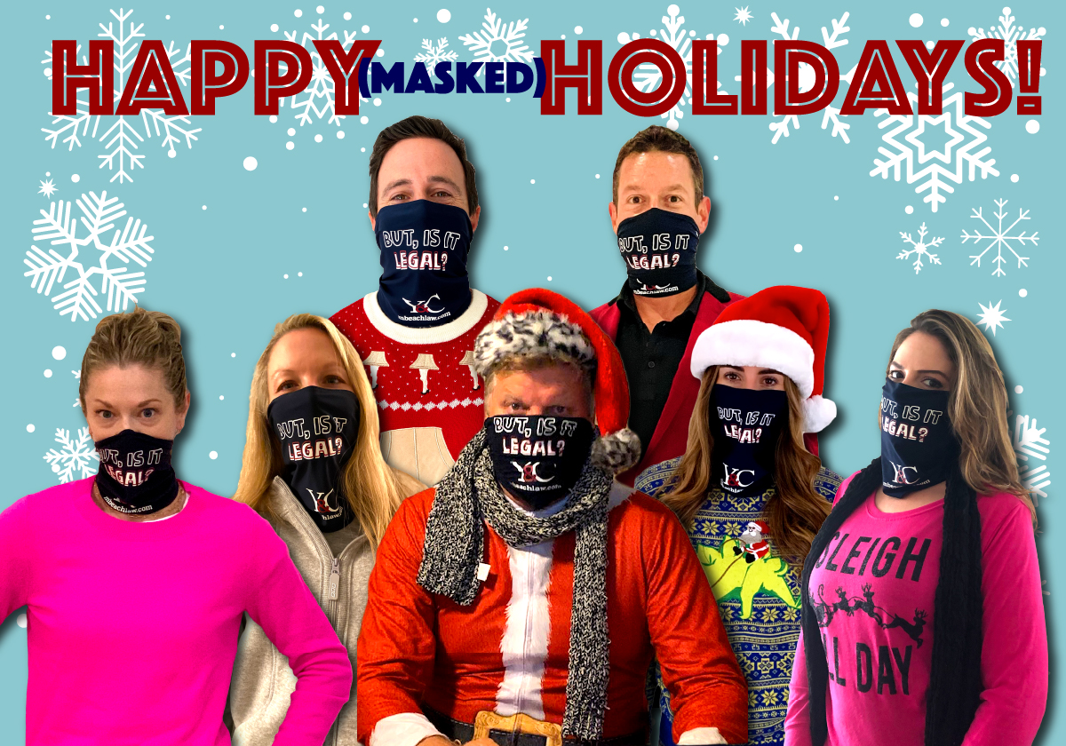 yoffecooper's tweet photo. Happy (masked) Holidays from all of us at Yoffe &amp; Cooper.  #yoffecooper #wearamask https://t.co/YvsLNlZfna