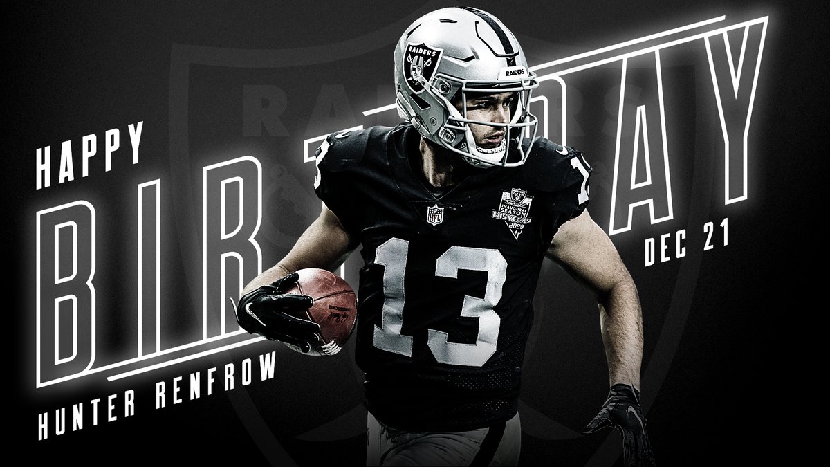 Raiders's tweet photo. Happy birthday, @renfrowhunter 🎂 https://t.co/atSem4IALc