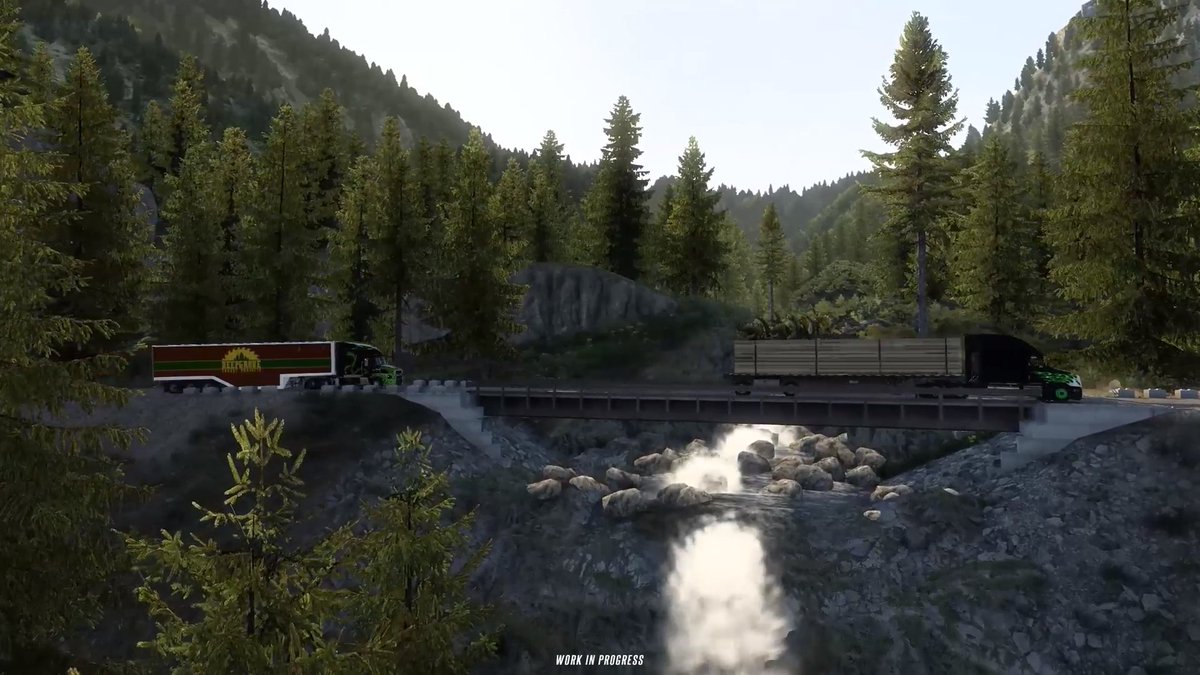 TruckersFM's tweet photo. Are you ready to convoy?😲

@SCSsoftware have shared a video showcasing their own native multiplayer which is currently being developed, featuring A.I Vehicles, Trucks Convoying Together &amp; more! 😱

Are you excited for this? 🚛🚛🚛 https://t.co/NRR9Y5YErj