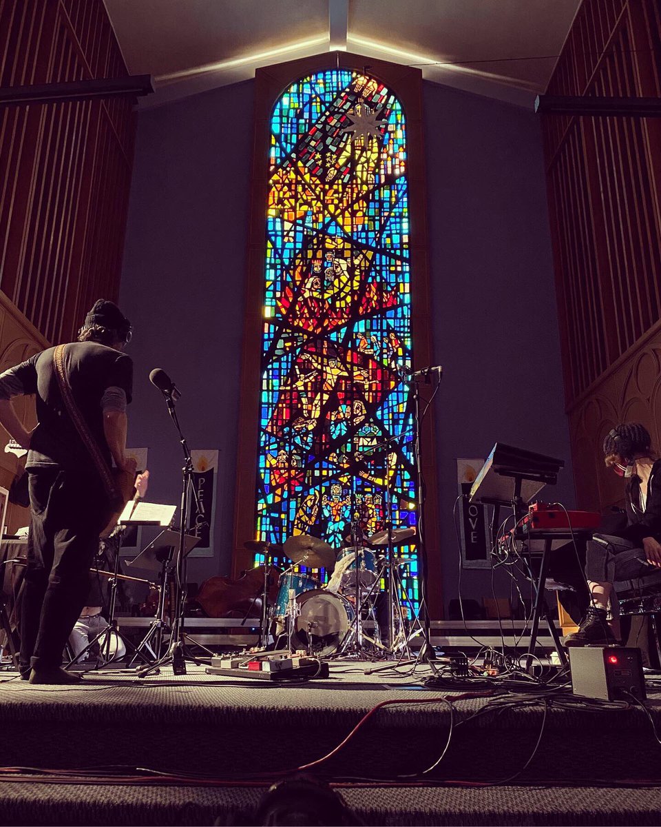 Just over a week ago we had a brief socially-distanced session at the stunning Silver Spire Church in St. Catharines, ON as part of the <a href="/theWOWsound/">WOW! RecordingStudio</a> pop-up series, helmed by <a href="/JoeLapinski/">Joe Lapinski</a>. Big thanks to @JLKavanaugh for sending one of his beautifully crafted guitars to test drive.