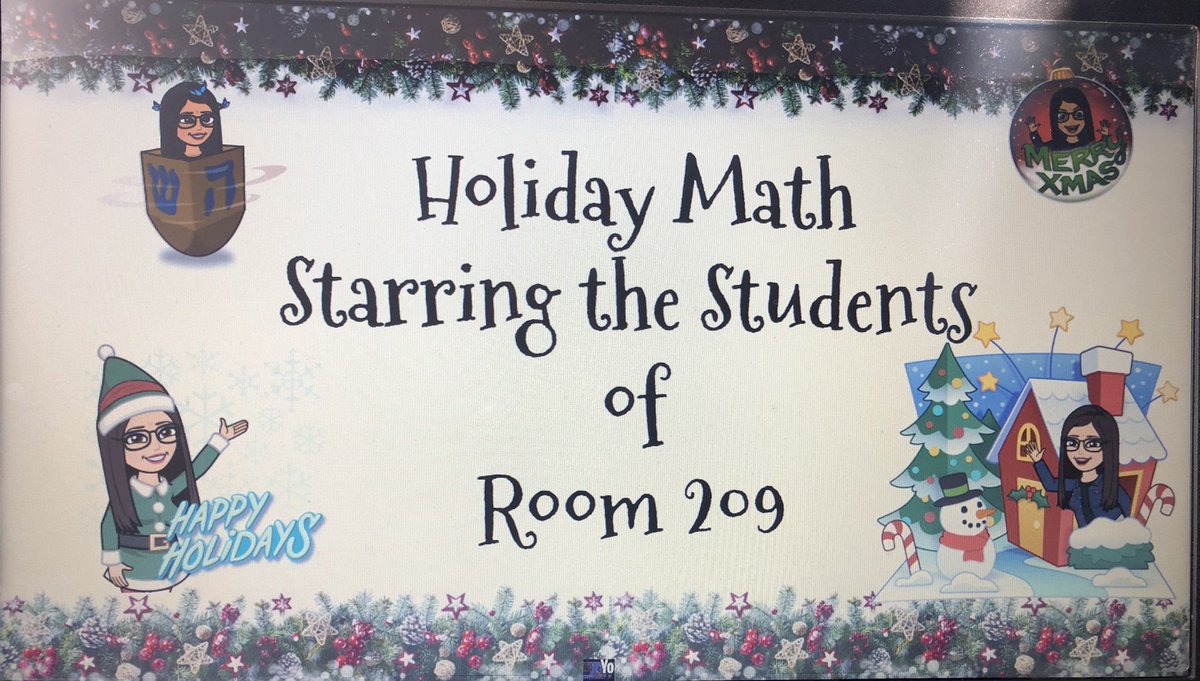 MrsNunn209's tweet photo. Holiday math word problems with my students as the stars of the show! 🎄⛄️❄️🎅🏻⭐️ #remotelearningfun #mathrocks #SouthwoodSeahawks #edTechOB @PrincipalFoley @MrYanuzzelli @JeanFerrara5 https://t.co/DaKuRQPzKX