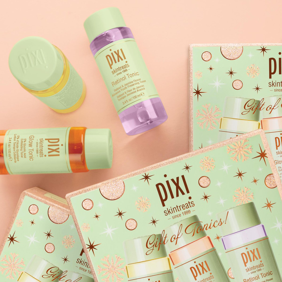 ✨ #GiftandGlow Giveaway Day 4 ✨ Enter to win a Gift of Tonics collection in just three easy steps:

1) Follow us: <a href="/PIXIBeauty/">Pixi by Petra</a>
2) Retweet and like this post 
3) Tag someone you know would LOVE this set

Good luck, lovelies!