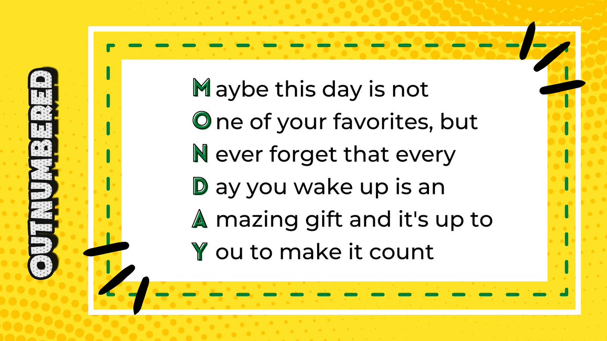 OutnumberedP0D's tweet image. Every day is a blessing. Use that time wisely. You could be productive. Check some of those items off of your TO DO list. You could set aside some time for a little self-care. Whatever you decide, do what's best for you and make it count.