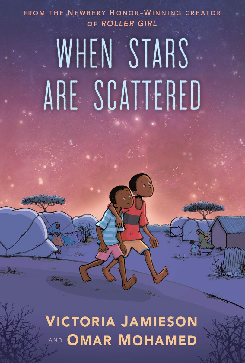 1- When Stars are Scattered by  @JamiesonV This book has blown people away and really raised awareness of how powerful the graphic novel format can be. If you haven’t read it make sure you do because words can’t do it justice.