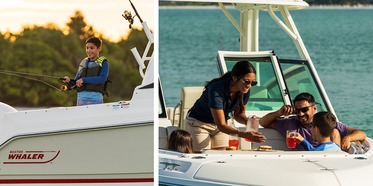 Boston_Whaler's tweet photo. Try a new activity, or try a whole range of them: The #280Vantage has amenities for all your family’s favorites. https://t.co/WlH9foEB3C #whalermodelmonday https://t.co/T3TweXyH3A