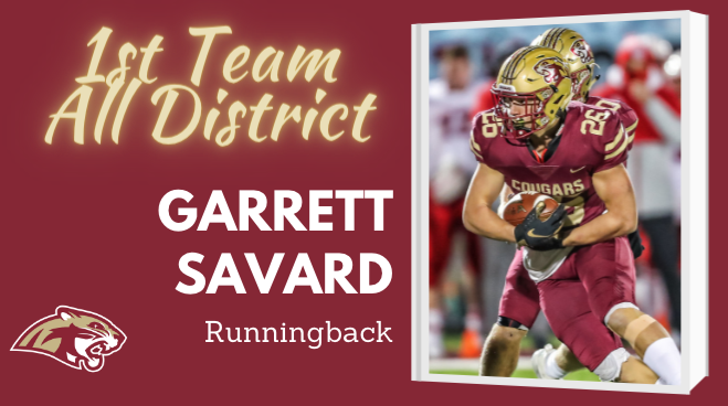 Lakeville South Football (@lshscougarsfb) on Twitter photo 17 Days of Accomplishments for the 2020 Team, Day 12: 1st-Team All-District, RB Garrett Savard. Garrett is a ferocious blocker and ball carrier. Nice work, <a href="/SavardGarrett/">Garrett Savard</a> 17 Days of Accomplishments for the 2020 Team, Day 12: 1st-Team All-District, RB Garrett Savard. Garrett is a ferocious blocker and ball carrier. Nice work, <a href="/SavardGarrett/">Garrett Savard</a>