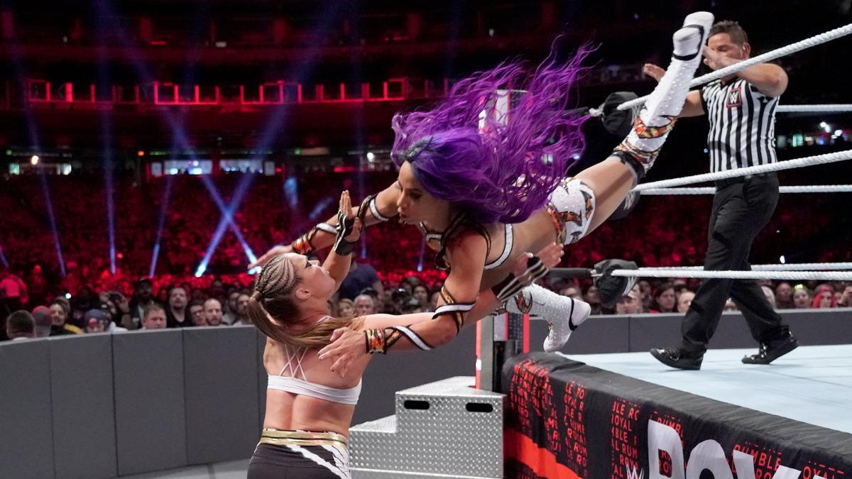 6 - Sasha Banks vs Ronda Rousey [Royal Rumble] [27/01/2019]1/2