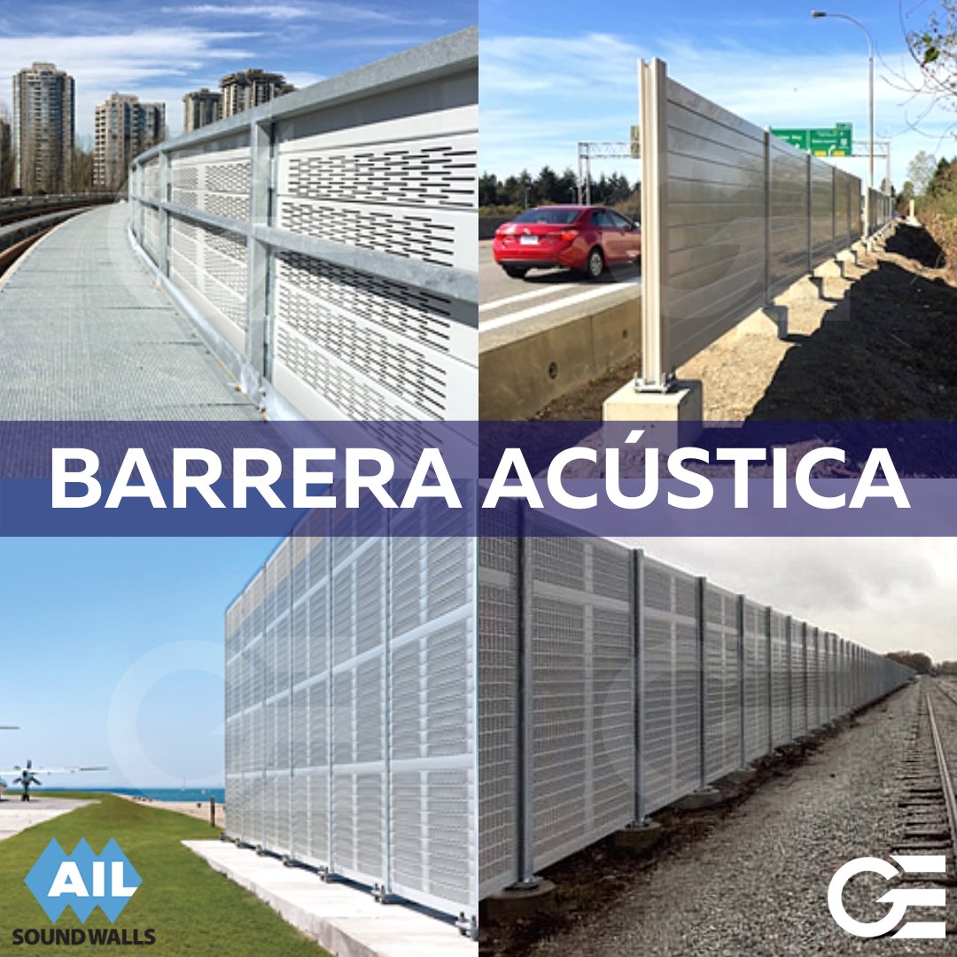 GrupoErmofe's tweet photo. Nuestras B̳A̳R̳R̳E̳R̳A̳S̳ A̳C̳Ú̳S̳T̳I̳C̳A̳S̳ A̳I̳L̳® son útiles para bloquear los ruidos no deseados del tráfico vial, trenes, aeropuertos, zonas industriales y más.

Distribuidores exclusivos en México. #AILSOUNDWALLS #SOUNDBARRIERWALLSYSTEMS #SILENTPROTECTOR #TUFBARRIER https://t.co/IpcKTva8zW