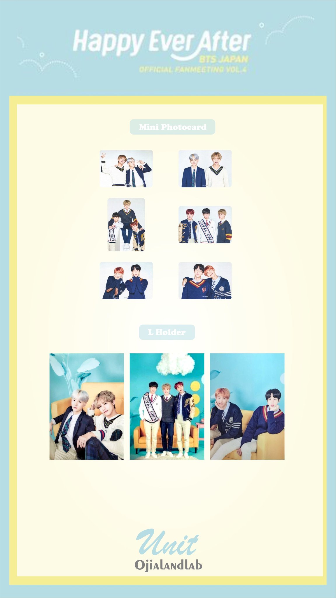 BTS Japan Happy Ever After Fanmeeting Vol. 4 DVD Photocard