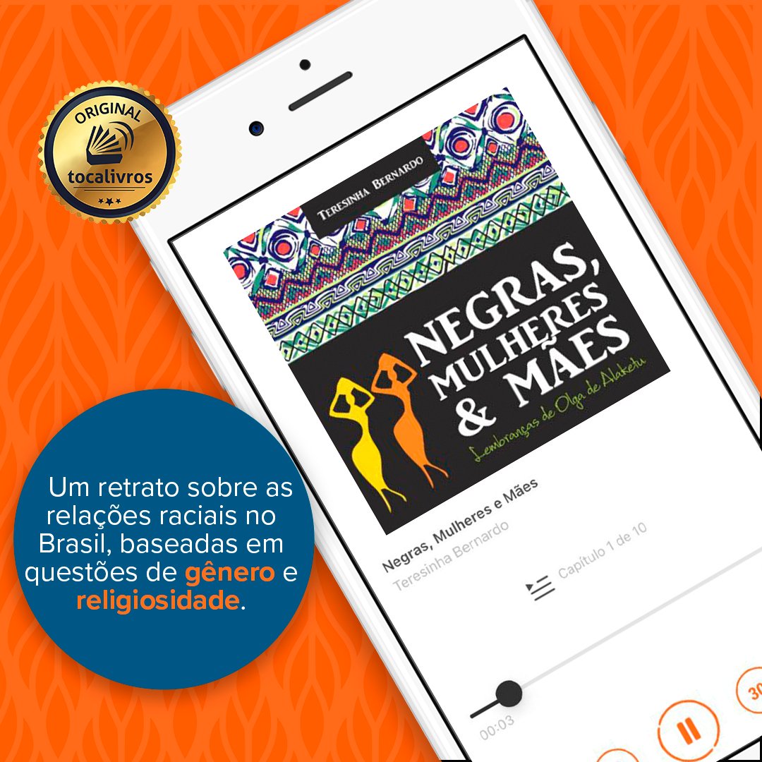 Mesmo após 16 anos desde sua primeira edição, "Negras, Mulheres e Mães", publicado pela Arolê Cultural, ainda permanece tão atual.

Vamos juntos compartilhar informação? Leia e compartilhe com alguém para conhecer essa obra também ⬇ tocalivros.com/go/PXoG7PV