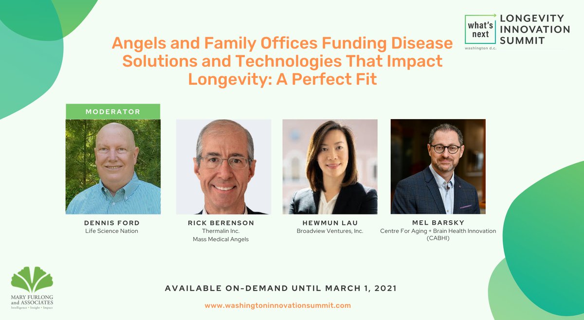 Sign-up for on-demand access to our #LongevityInnovation Summit to learn how these early stage #investment groups are committed to making strides towards fighting #diseases they have a personal connection to and a passion to end. 20% off your ticket now: washingtoninnovationsummit.com