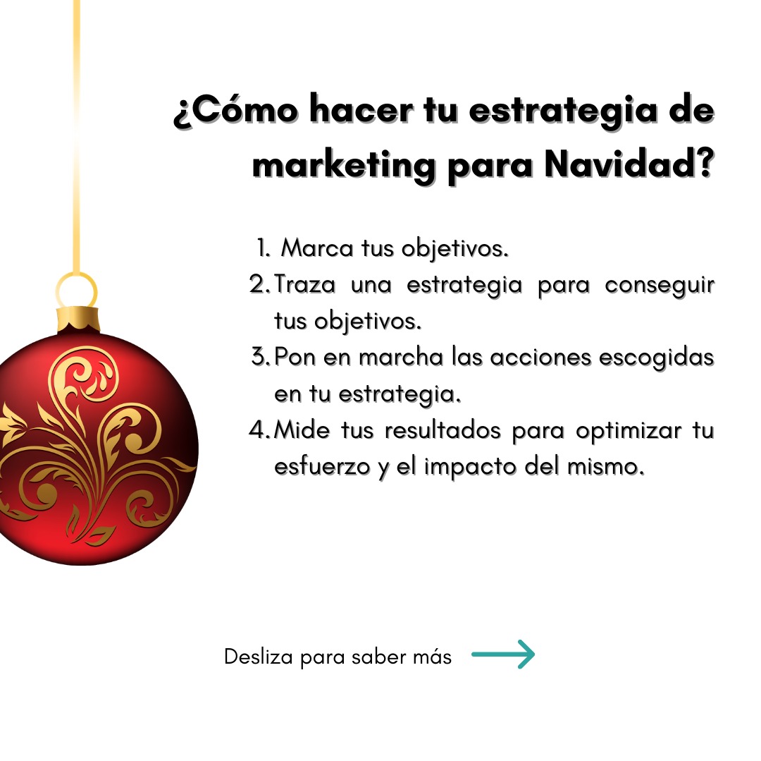 ¿Conoces la importancia de una buena #estrategia de #Navidad? 🎄 Si quieres saber cómo llevar a cabo la mejor #estrategiadigital desliza para descubrirlo⏭️⏭️ 
Y si necesitas ayuda... no dudes en pedírnosla💚😃