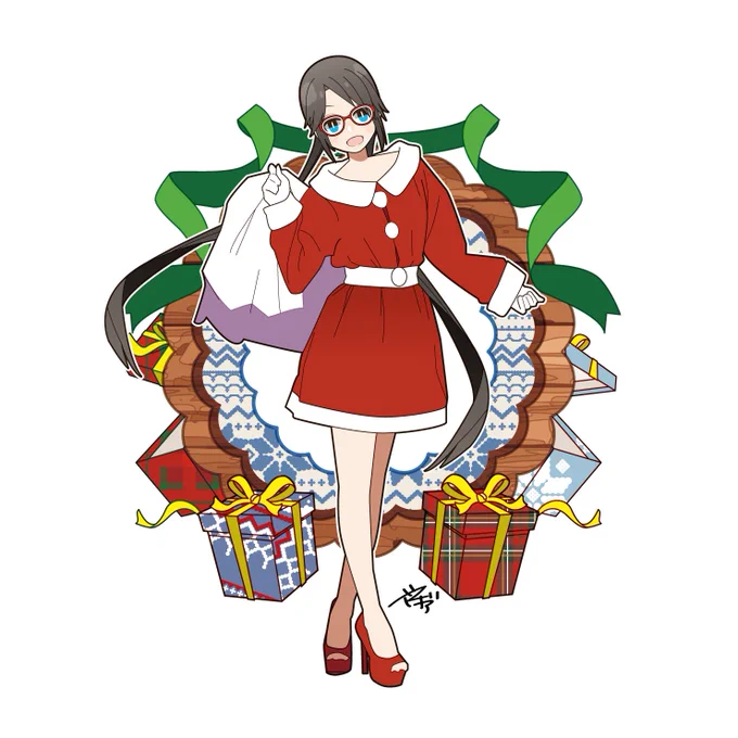 三峰 結華を描きました?[クリスマス 2020] 