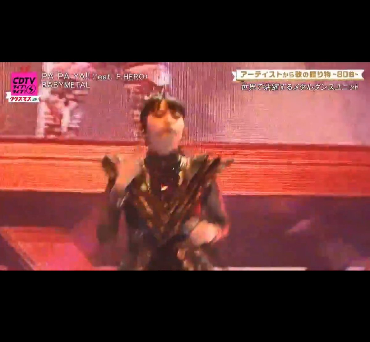 BABYMETAL「CDTVライブで変顔ぶっこむMOAMETAL」 : BABYmatoMETAL