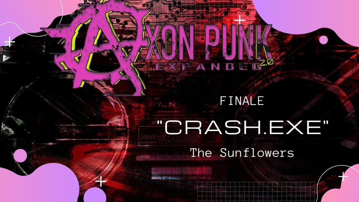 Crash_Exe. 

ICYMI the FINAL episode of AxonPunk: THE SUNFLOWERS is now up on #Youtube!

🤜 youtu.be/g1ITVnamrt4 🌻

Feat: <a href="/Pennyforatale/">Penny for a Tale 🏳️‍🌈🏳️‍🌈</a> <a href="/raquelskelling/">Raquel Skellington #LARPersForBLM</a> <a href="/awabeats/">Awa</a> <a href="/marlondadjokes/">Marlon Moss</a> @g_gnomad 

#ttrpg #cyperpunk #WrongBrothersGaming <a href="/AxonPunk/">Axon Punk - Kickstarter survived!</a> <a href="/SugarGamers/">MIND FAUX</a> #hiphop #INeedDivGms