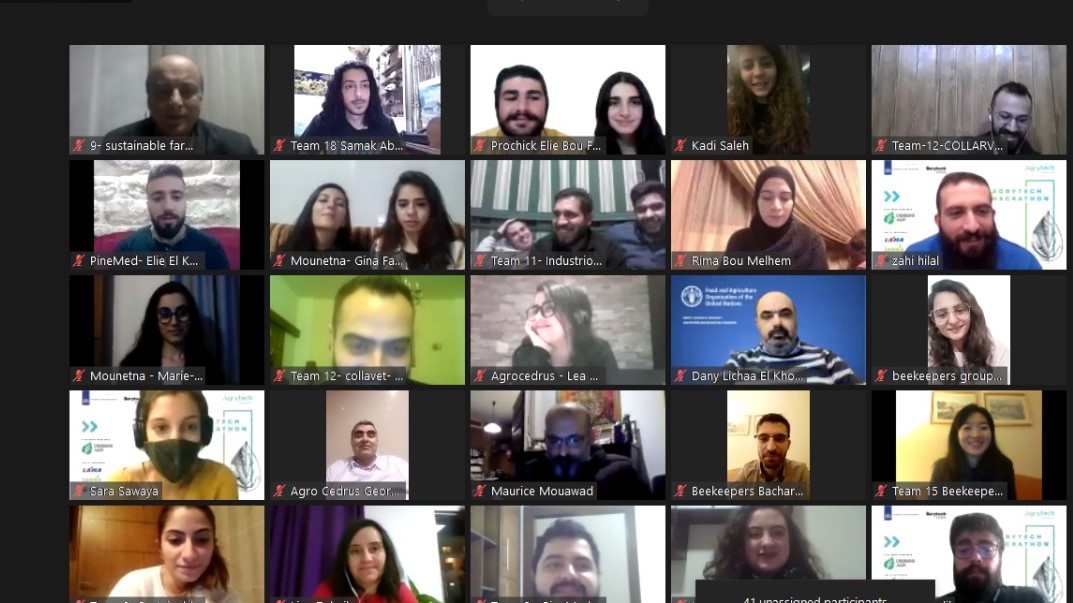 berytech's tweet photo. Congratulations to Agrocedrus for winning the #AgrytechHackathon. Second place: Beekeepers and Collarvet. Third Place: Pinemed . First 3 winners recieved a golden pass to join the #AgrytechAccelerator.
 #nlinlebanon @debbaneagri @TanmiaLebanon #LamaFoods @RobinsonAgri https://t.co/UAYRE5w74h