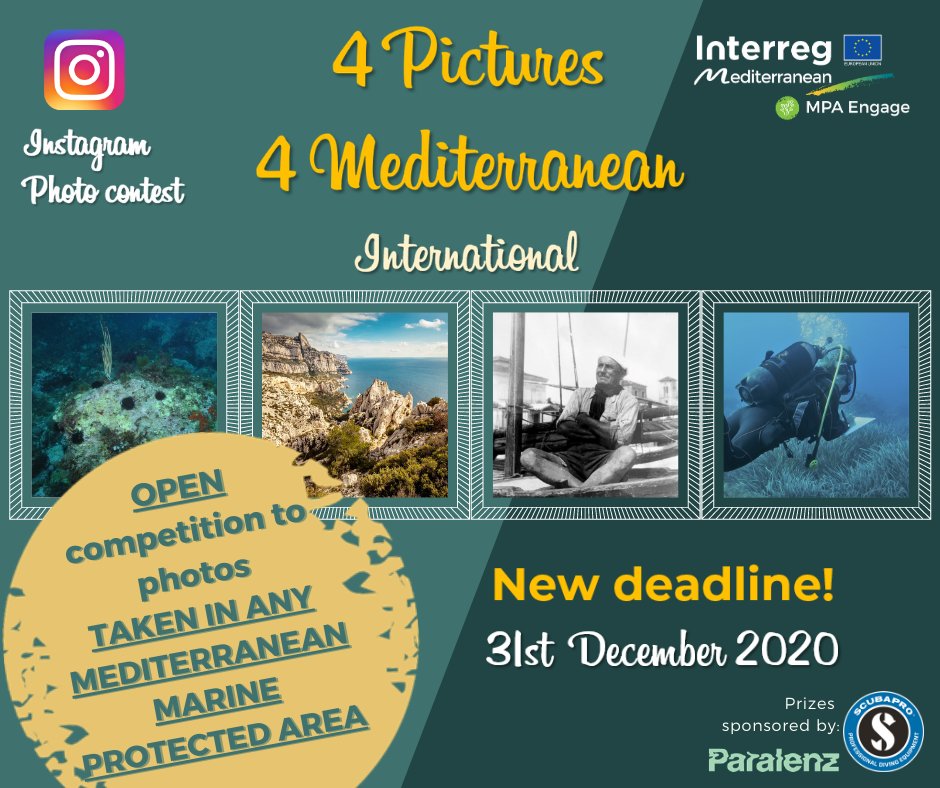 ICMCSIC's tweet photo. ⚪ l #LASTDAYS
¡Recuerda, aún puedes participar en el concurso 📷 #4pictures4mediterranean de @MPAengage!
Tienes hasta el 31/12 para fotografiar las AMPs del Mediterráneo y subirlas a IG con los hashtags #ActionMPA #ImpactMPA #NaturalValue #OldMPA https://t.co/qCdY2qSKv7