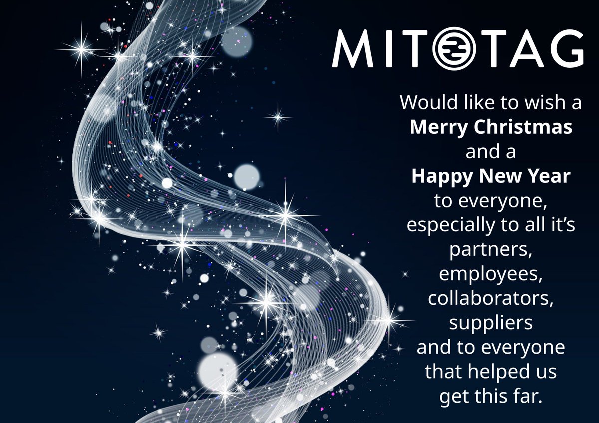 MitoTag's tweet image. Mitotag would like to wish a Merry Christmas and a Happy New Year to everyone, especially to all it’s partners, employees, collaborators, suppliers and to everyone that helped us get this far. 
#StartupLife #biotech #lifesciences #entrepreneurship #mitochondria #antioxidants
