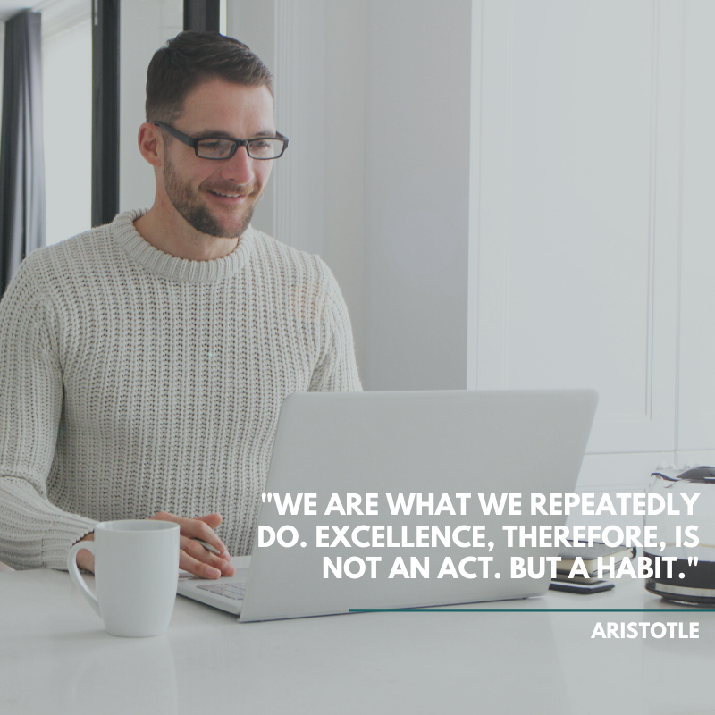 AdminPartners's tweet photo. Good morning &amp; Happy Monday! As we start to wrap up 2020, what habits are you looking to start or carry into the new year? Excellence is not as much an act as the culmination of acts (or habits) over time. #MondayMotivation #Habits #Mindset #Business #Motivation #NewYear https://t.co/ZEzHi1Ua8i