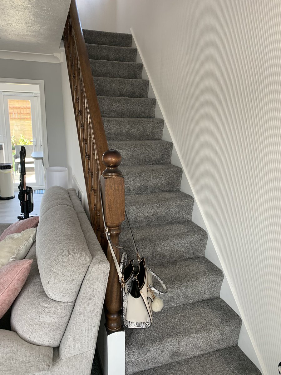 Last glass stair renovation completed for Christmas in Moreton, Wirral.  #glassstairs #stairtransformation #renovatestairs #staircaserenovation