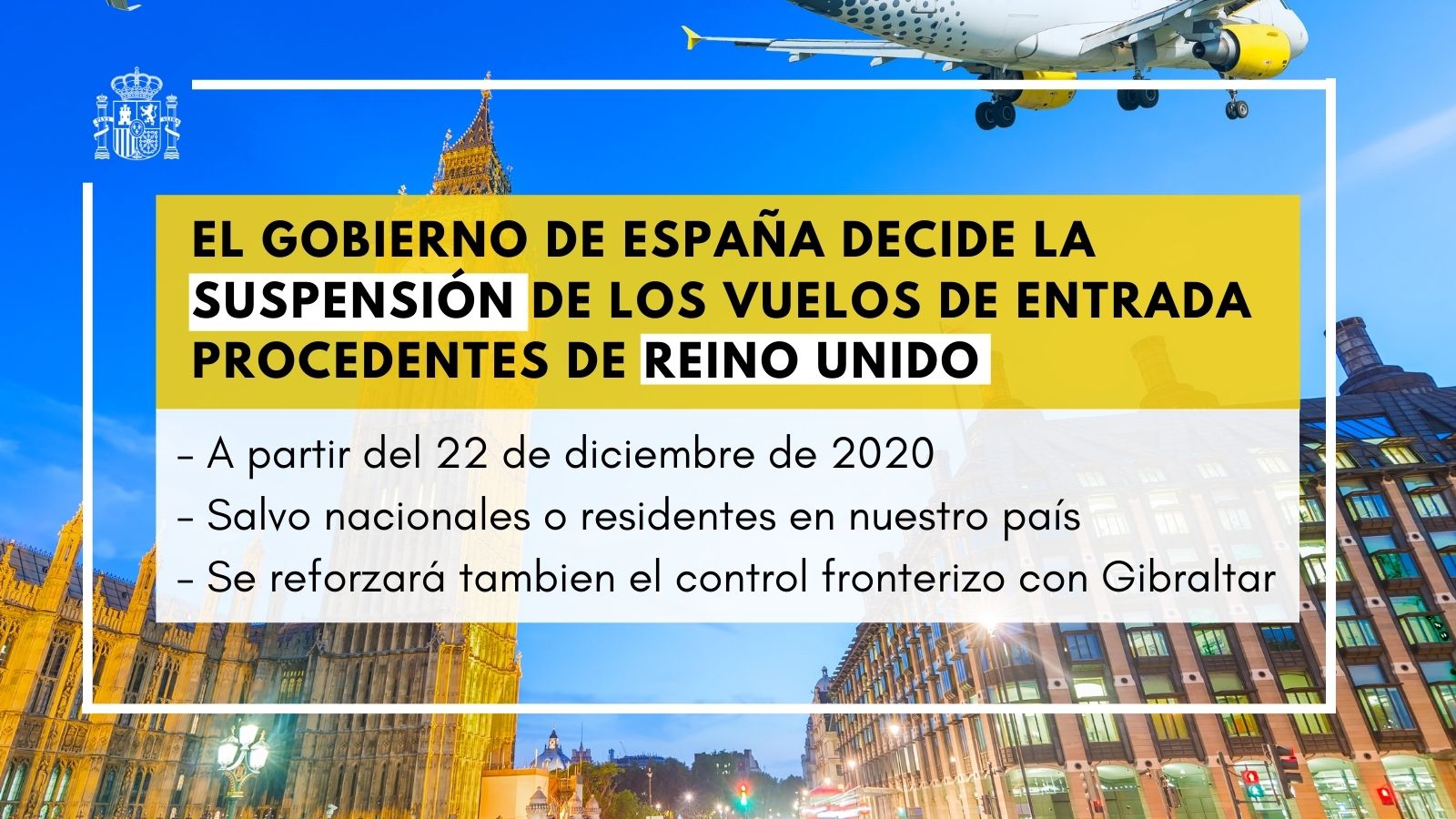 España suspende entrada ciudadanos del Reino Unido - Reino Unido y Covid: restricciones, cuarentena, test pcr...