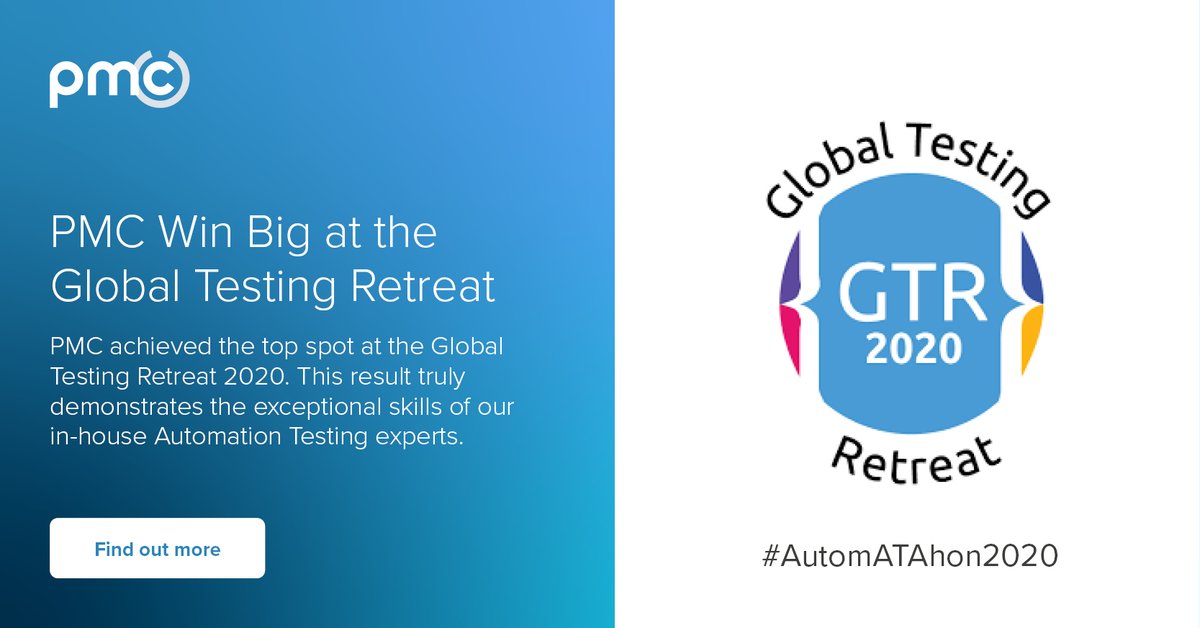 pmccommerce's tweet image. bit.ly/34yOa8e PMC recently took part in #AutomATAhon2020 . Against stiff competition, #PMCRetail won third place, with our #AutomationTestingExperts securing first and second position. A result that demonstrated the truly exceptional skills of our in-house experts