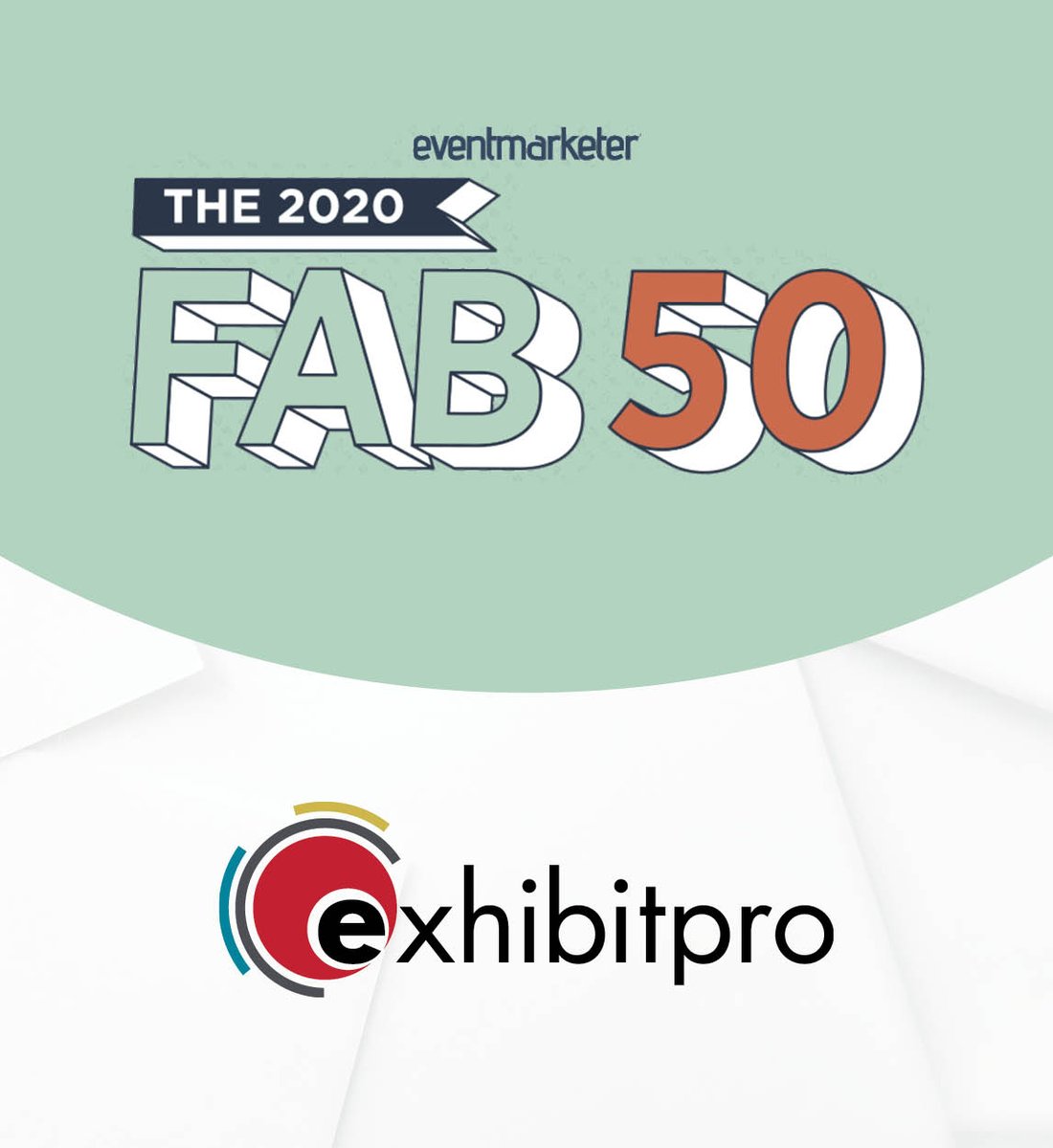 TheExhibitpro's tweet image. We're honored that @EventMarketer has recognized us as a part of 2020's FAB 50 list of top fabricators for the second year in a row!

We want to thank each and every one of our clients for trusting us to bring your brand to life time and time again-It's our honor to support you.