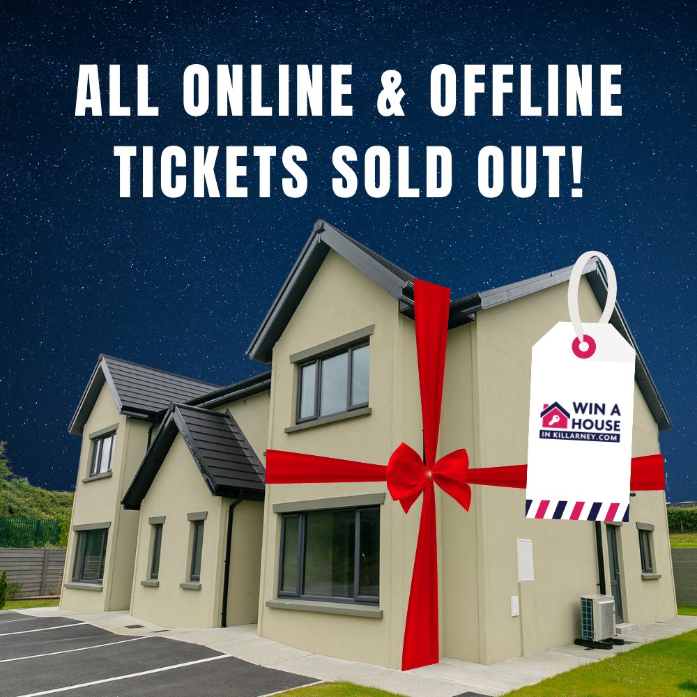 WAHKillarney's tweet photo. ❗ ALL TICKETS SOLD OUT❗
We are so delighted to announce that all of our tickets (online &amp; offline) are now sold out! From all of us at Ardfert Community Centre, we cannot thank everyone enough for your incredible support. To all ticket holders, best of luck! https://t.co/TF5wplvUp8
