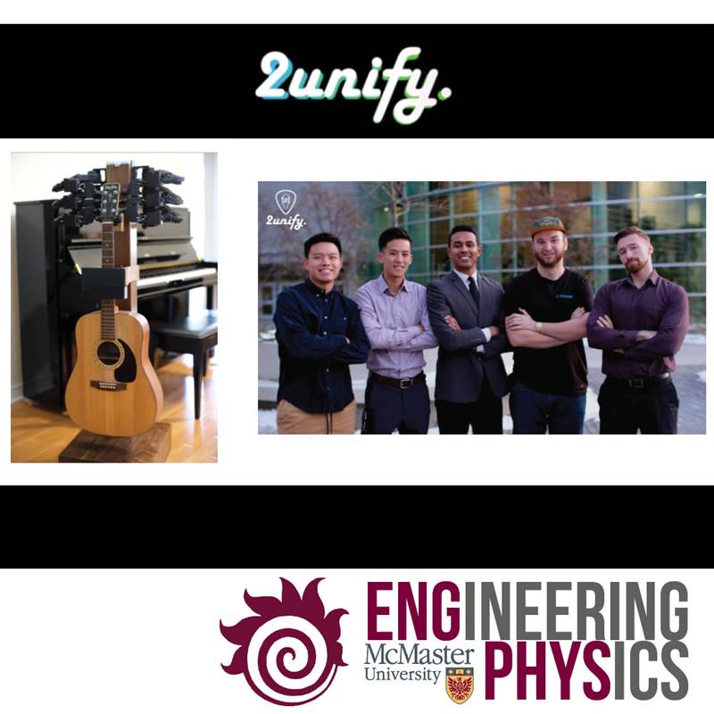 macengphys's tweet photo. Congrats to some of our recent Eng Phys graduates and all their success with 2unify. We wish them well in their business endeavour! What a great present for the music enthusiast! Check out their website here: https://t.co/ADLfPxoe6q #MacEngPhys #MacEng #ThinkEngineering #BigIdea https://t.co/dFKUNXeIYl