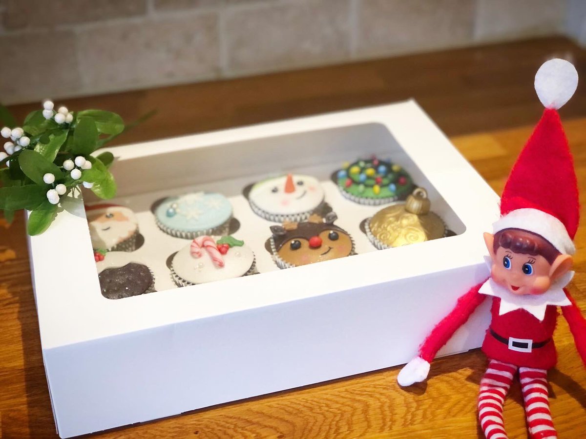 JenWaters25's tweet photo. All boxed up and ready to go! #christmascupcakes #christmasbaking #jennysbutterflybakery https://t.co/sSAhB5vySv