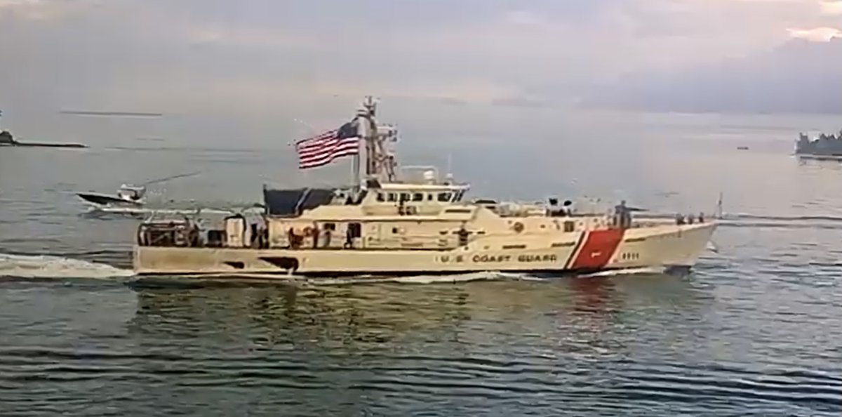 WarshipCam's tweet photo. USCGC William Trump (WPC-1111) Sentinel-class fast response cutter coming into Key West, Florida - December 21, 2020 #williamtrump #wpc1111 https://t.co/dMfO9TgXzn