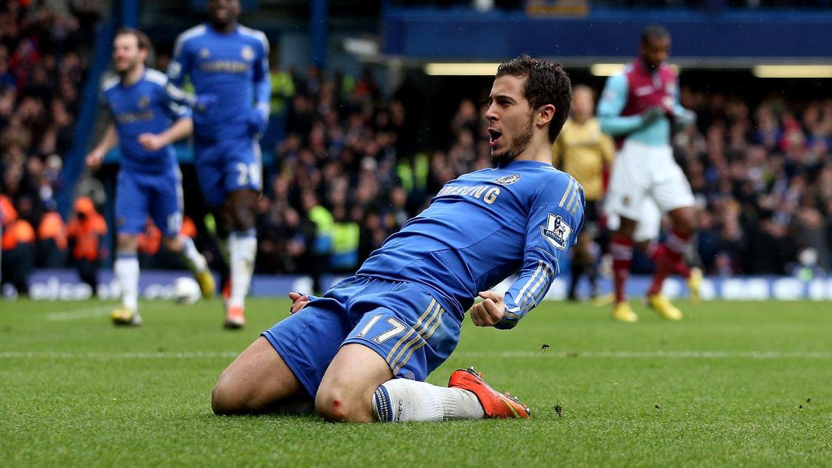 2012-1362 games 13 goals 21 assistsChelsea won the Europa League. Hazard was nominated for Young player of the year, Included in the PFA team of the year in his first season at Chelsea.