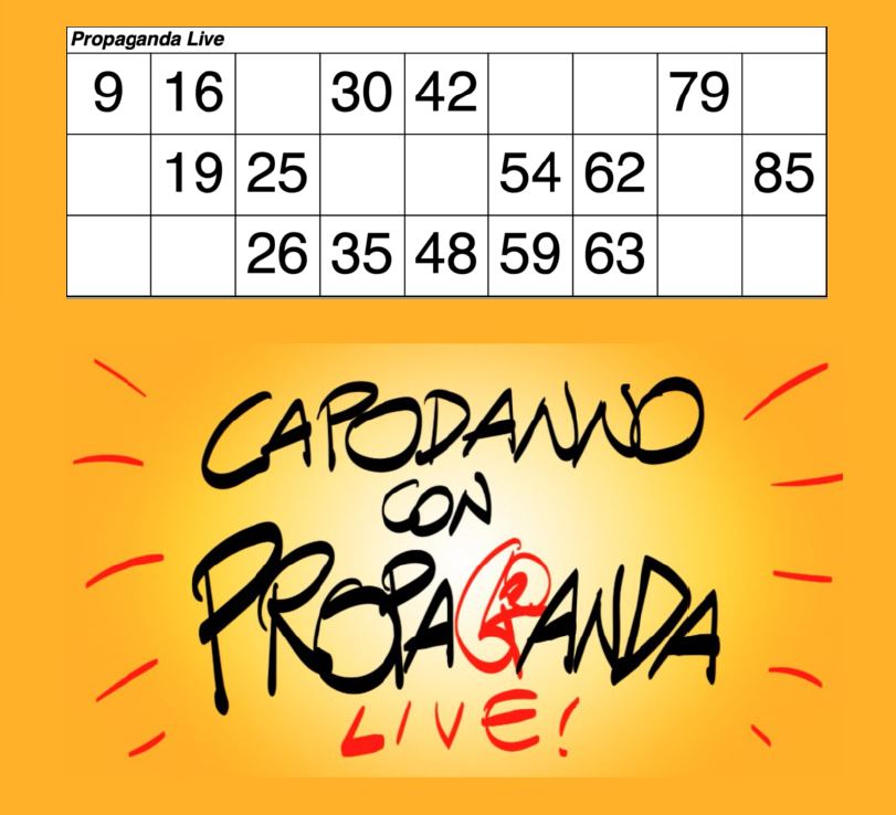 LidiaUrbini's tweet photo. #propagandalive  #propagandatombola https://t.co/JvuvYhYHGE
