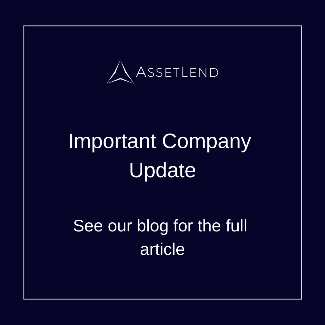 AssetLend is excited to announce two new changes to the company.

See the full article at asset-lend.co.uk/blog