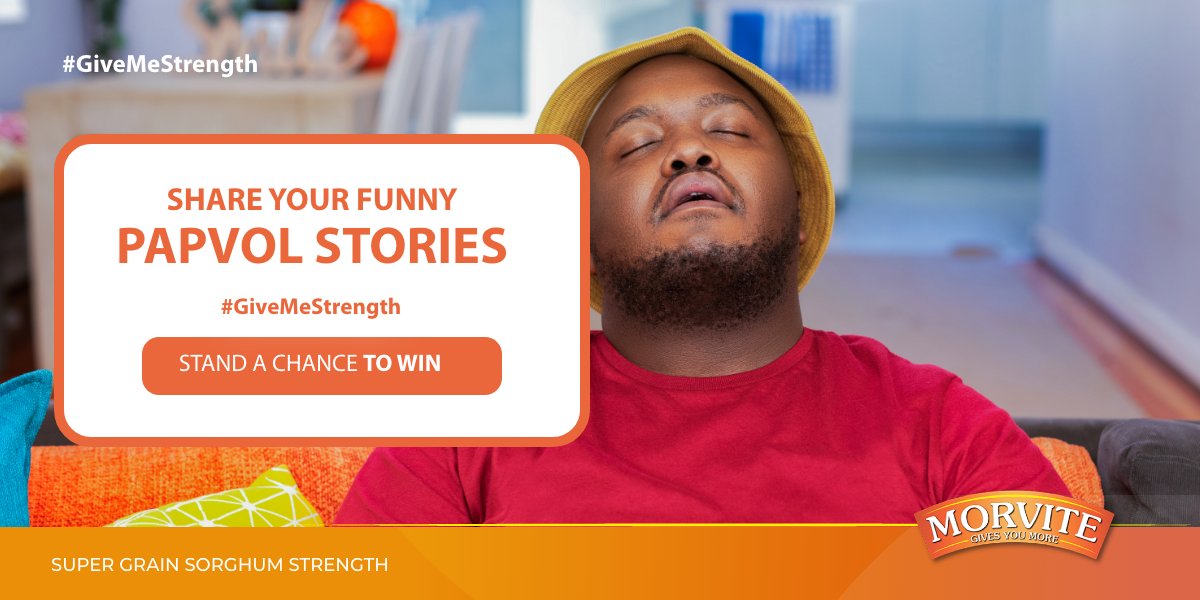 MorviteZA's tweet photo. We love reading all your #PapVol stories! Some of them have us dying with laughter! Be sure to get involved if you want to win some awesome vouchers! 

Simply share your story on the competition post and you could be our next winner!
#GiveMeStrength https://t.co/VDmRocCKpb