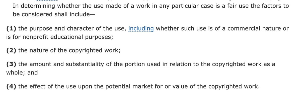 So how can you determine whether or not your use is likely to be considered fair use, at least enough to reduce changes of a cease & desist or lawsuit? The second part of 17 U.S.C. $107 points the way …
