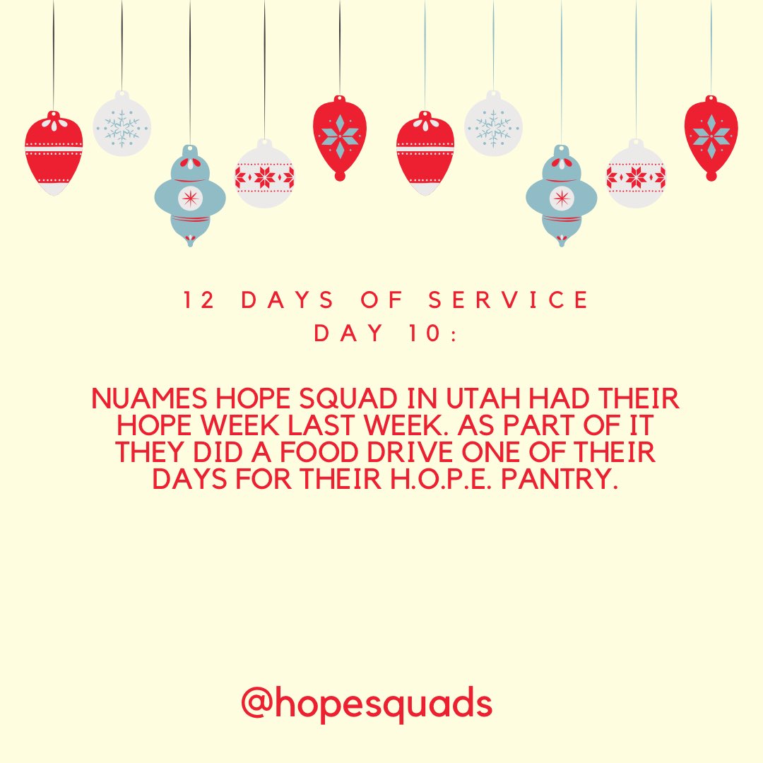 HopeSquads's tweet photo. #12daysofservice https://t.co/LkjRurCqPM